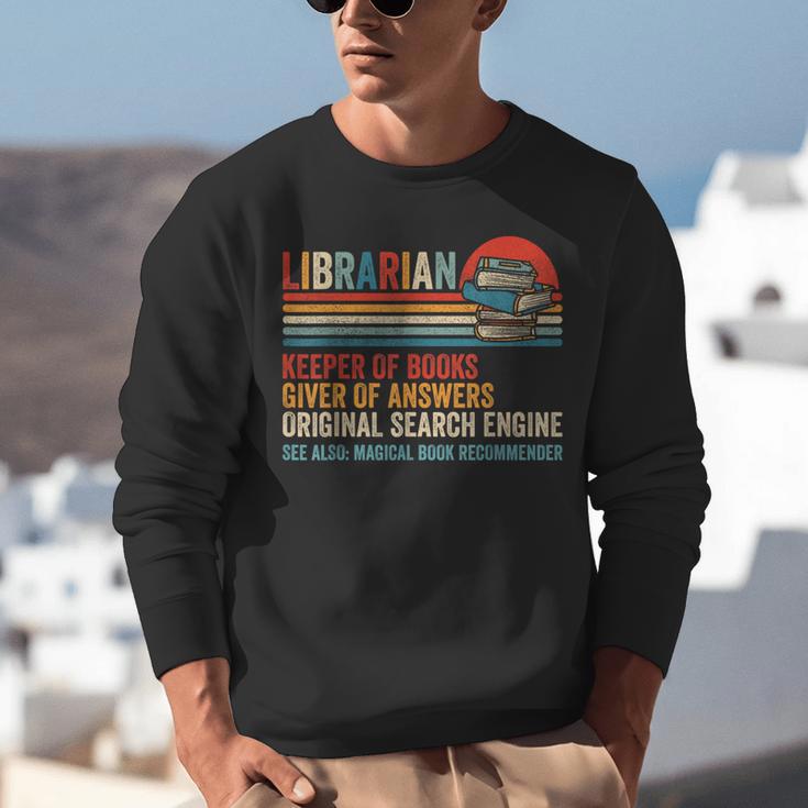 Librarian Definition Book Lover Library Workers Day Unisex Sweatshirt