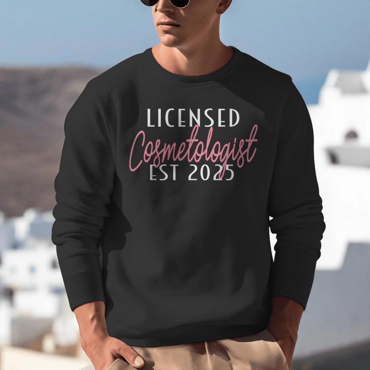 Licensed Cosmetologist Graduation 2025 Cosmetology School Unisex Sweatshirt