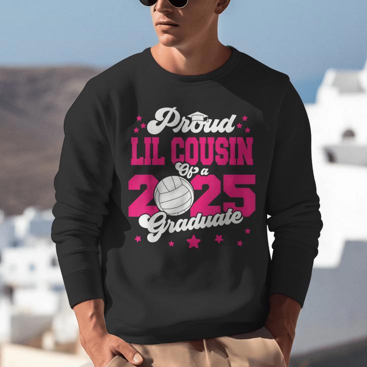 Lil Cousin Of a 2025 Graduate Prom Graduation 25 VolleyBall Unisex Sweatshirt