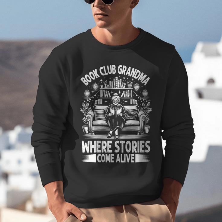 Literary Grandma Reading Club Book Lover Story Enthusiast Unisex Sweatshirt