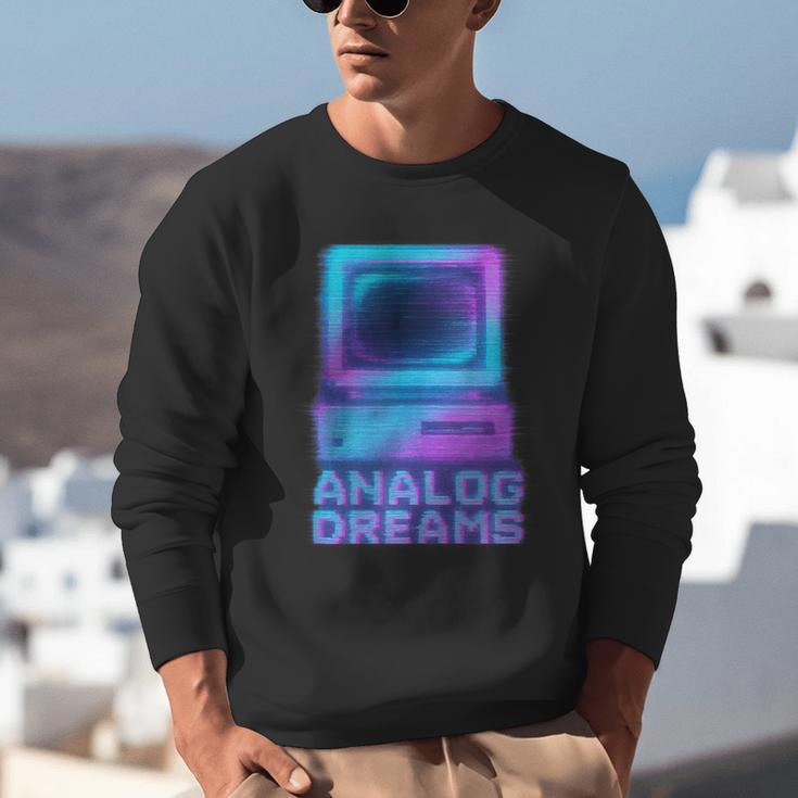 Lofi Reverie Analog Dreams Pixel 90s Desktop VHS Nostalgia Unisex Sweatshirt