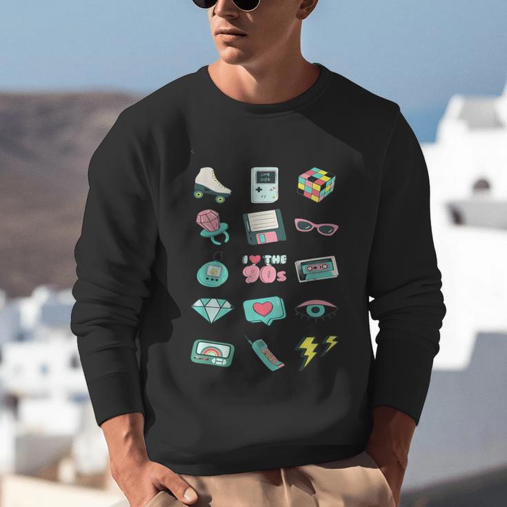 I Love The 90s Old For Nostalgia Fans Unisex Sweatshirt I Love The 90s Old For Nostalgia Fans Unisex Sweatshirt
