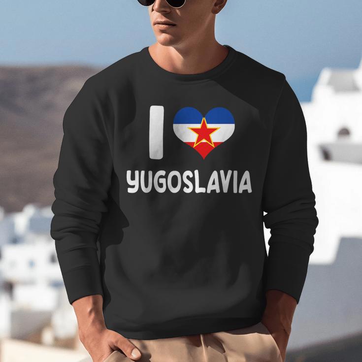 I Love Yugoslavia Proud Yugoslav Nostalgia Saying Unisex Sweatshirt I Love Yugoslavia Proud Yugoslav Nostalgia Saying Unisex Sweatshirt