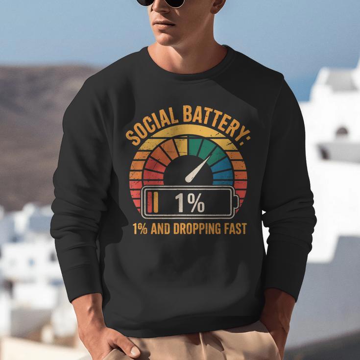 Low Social Battery Introvert Energy Unisex Sweatshirt Low Social Battery Introvert Energy Unisex Sweatshirt