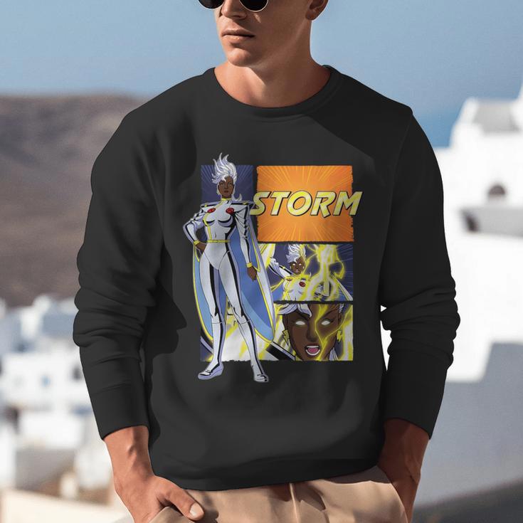 Marvel X-Men '97 Storm Vintage Classic Comic Book Panels Unisex Sweatshirt Marvel X-Men '97 Storm Vintage Classic Comic Book Panels Unisex Sweatshirt