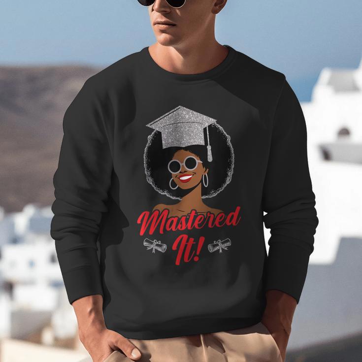 Master Degree Graduation Gifts Black Girl Unisex Sweatshirt