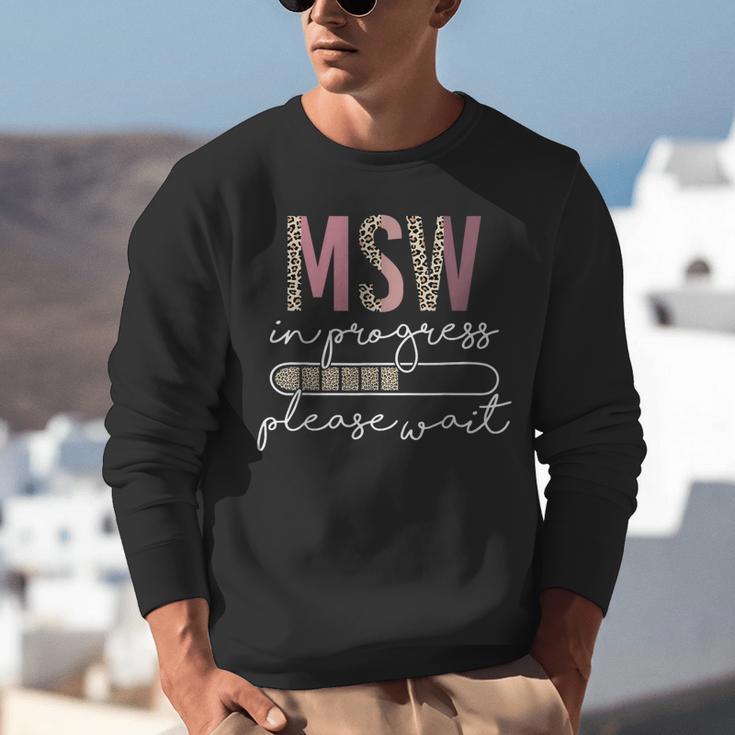 Master Social Worker MSW Graduation Social Work Student Unisex Sweatshirt