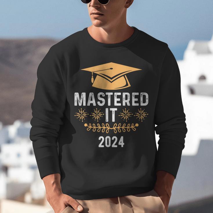 Mastered It 2024 Masters Degree Graduation Graduate Mba Unisex Sweatshirt