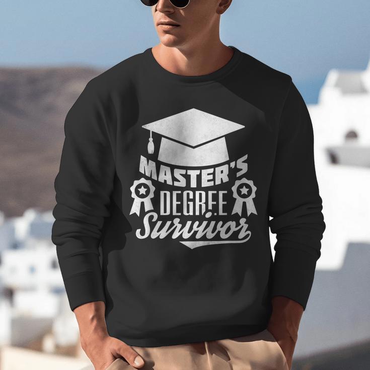 Master's Degree Survivor College Graduation Unisex Sweatshirt