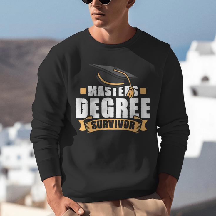 Masters Degree Survivor Graduation For MBA Graduate Unisex Sweatshirt