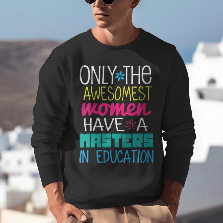 Masters In Education Degree Graduation Women MeD Unisex Sweatshirt