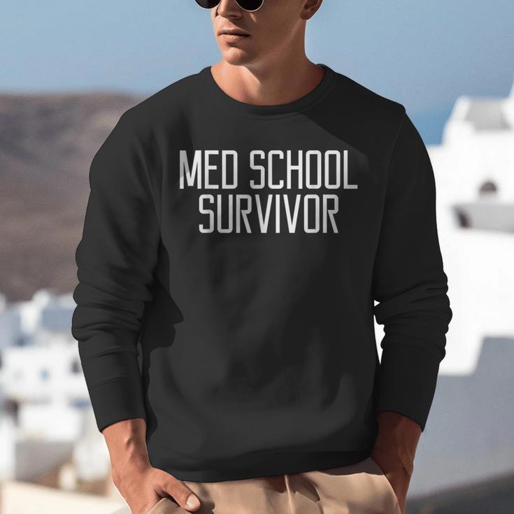 Med School Survivor Medical Women Graduation Unisex Sweatshirt