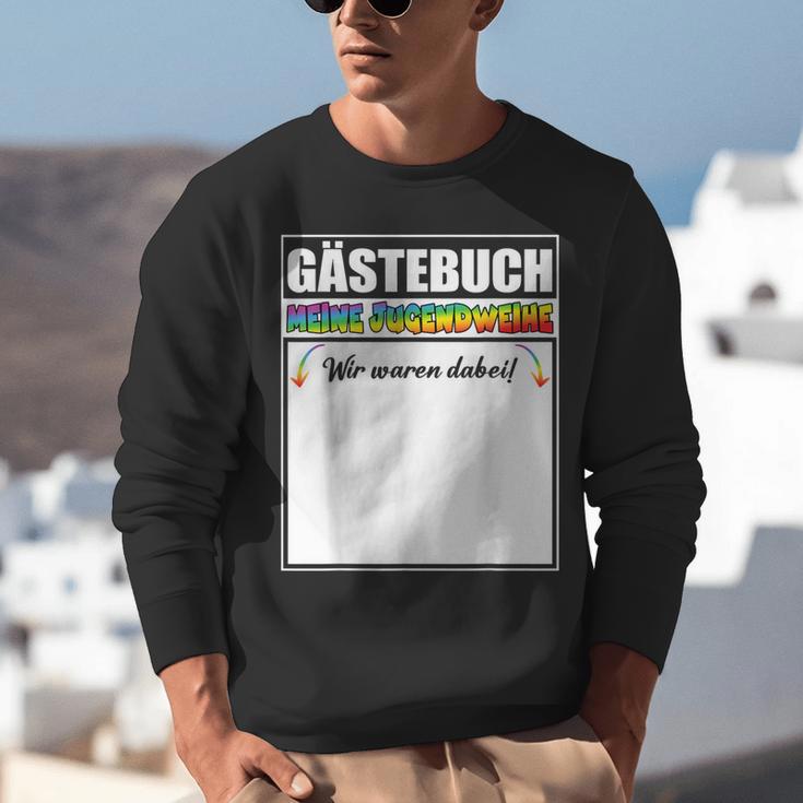 Meine Jugendweihe Guest Book Colourful Wir Waren Dabei MäDchen German Unisex Sweatshirt
