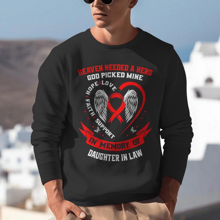 In Memory Of Daughter In Law Heart Disease Awareness Month Unisex Sweatshirt