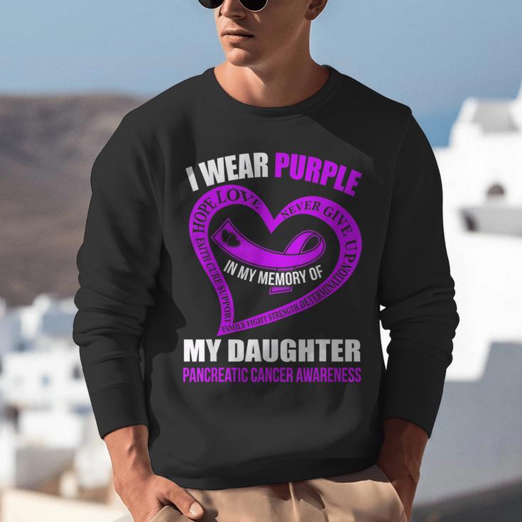 In My Memory Of My Daughter PANCREATIC CANCER AWARENESS Unisex Sweatshirt In My Memory Of My Daughter PANCREATIC CANCER AWARENESS Unisex Sweatshirt