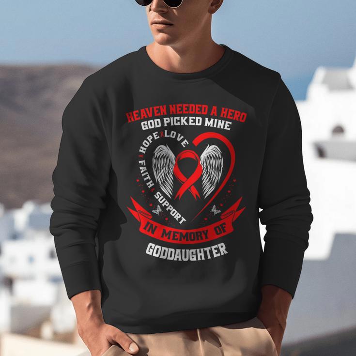 In Memory Goddaughter Heart Disease Awareness Month Memorial Unisex Sweatshirt