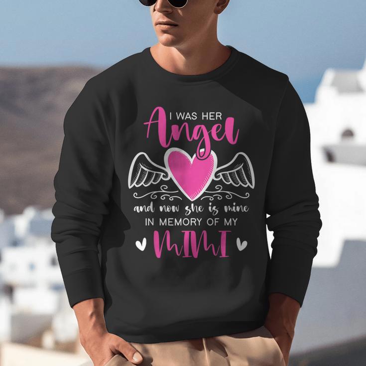 Memory Of My Mimi I Was Her Angel Now She Is Mine Heaven Unisex Sweatshirt