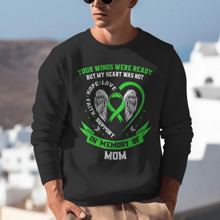 In Memory Of Mom Non Hodgkins Lymphoma Awareness Cancer Unisex Sweatshirt