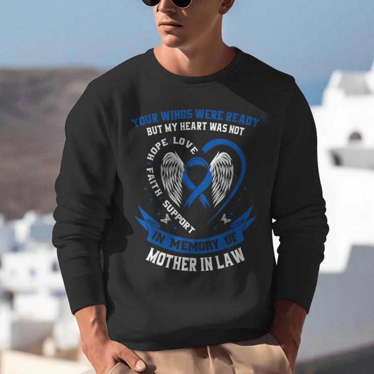 In Memory Of Mother In Law Colon Cancer Awareness Memorial Unisex Sweatshirt In Memory Of Mother In Law Colon Cancer Awareness Memorial Unisex Sweatshirt
