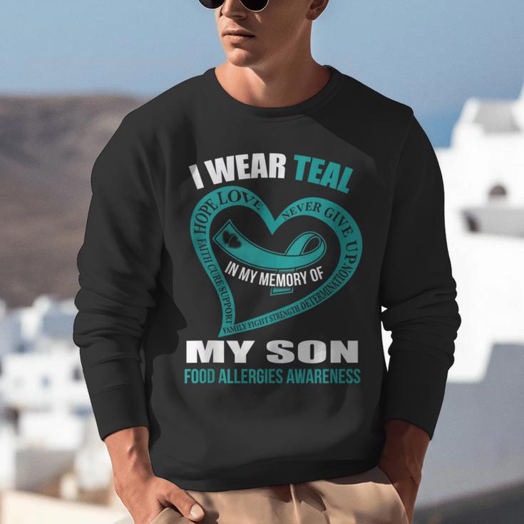 In My Memory Of My Son FOOD ALLERGIES AWARENESS Unisex Sweatshirt In My Memory Of My Son FOOD ALLERGIES AWARENESS Unisex Sweatshirt
