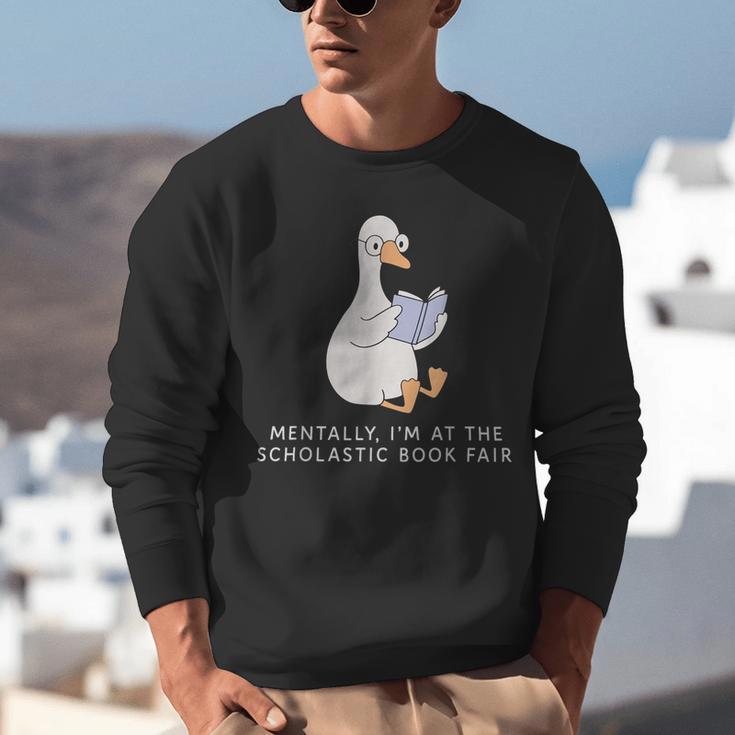 Mentally At The Scholastic Book Fair Retro Vintage Trendy Unisex Sweatshirt