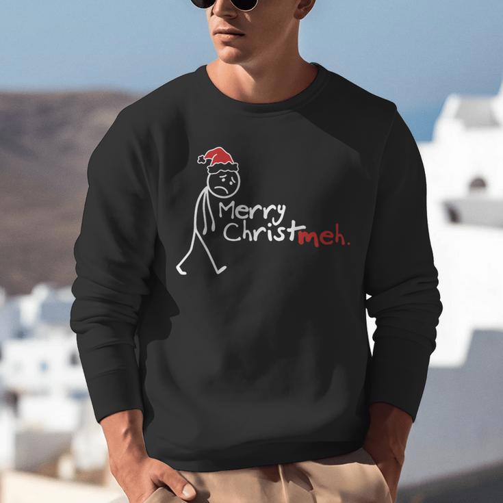 Merry Christ-Meh Christmas Introvert Unisex Sweatshirt Merry Christ-Meh Christmas Introvert Unisex Sweatshirt