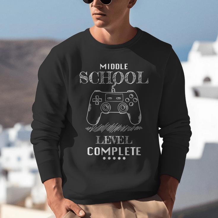 Middle School Level Complete Shirt Graduation Gaming Unisex Sweatshirt
