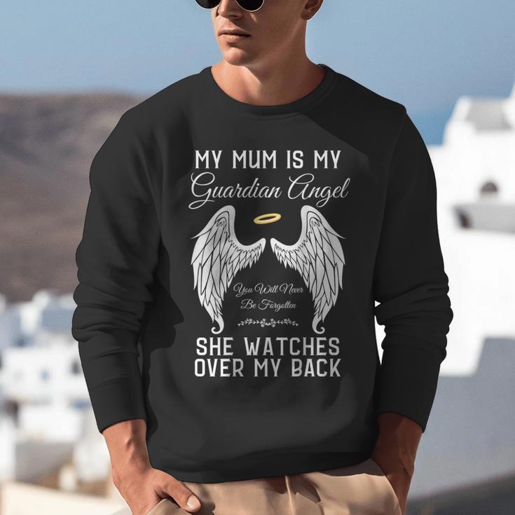 My Mum Is My Guardian Angel In Heaven Memorial Memory Miss Unisex Sweatshirt My Mum Is My Guardian Angel In Heaven Memorial Memory Miss Unisex Sweatshirt