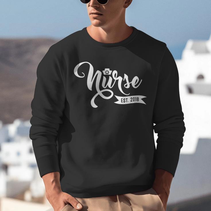 New Nurse 2018 Nursing School Graduate Graduation Shirt Unisex Sweatshirt
