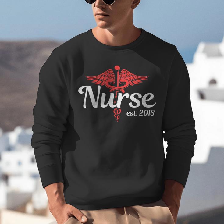 New Nurse 2018 Nurse Nursing School Graduation Shirt Unisex Sweatshirt