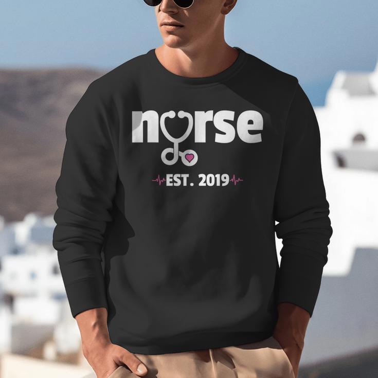 New Nurse Est 2019 Nursing School Graduation Unisex Sweatshirt