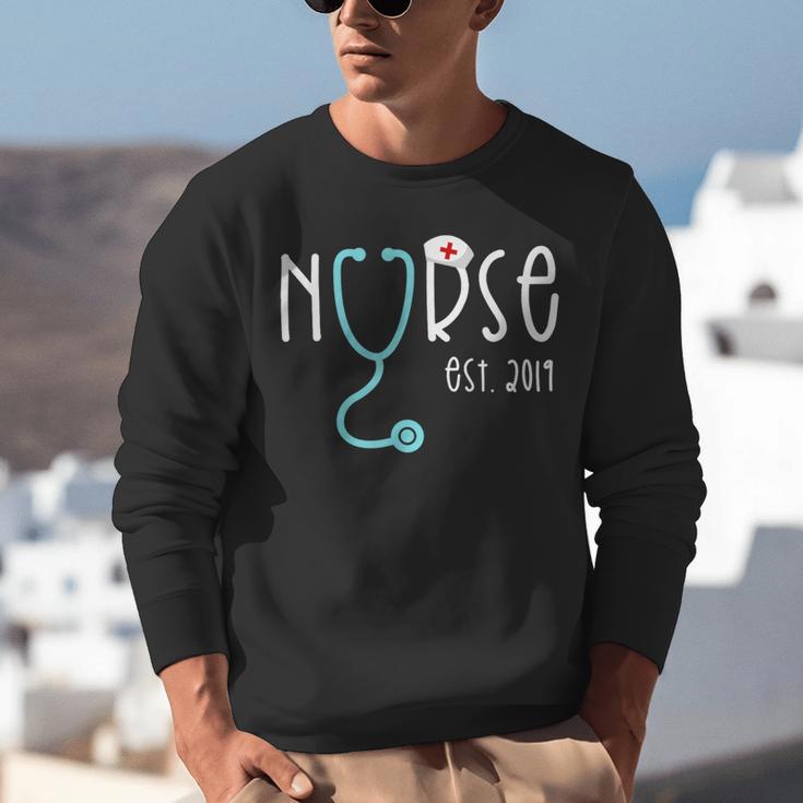 New Nurse Est 2019Shirt Graduation RN Women Unisex Sweatshirt