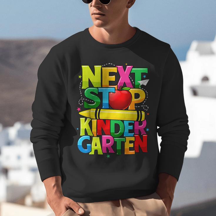 Next Stop Kindergarten Preschool Graduation 2023 Boys Girls Unisex Sweatshirt