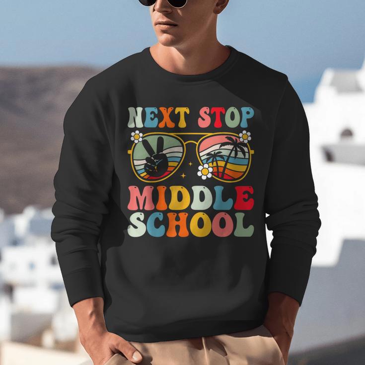 Next Stop Middle School Elementary School Graduation 2025 Unisex Sweatshirt