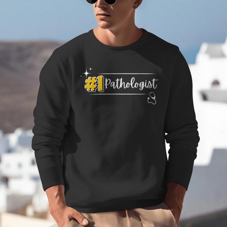 No 1 Pathologist Graduation Anniversairy Birthday Hospital Unisex Sweatshirt