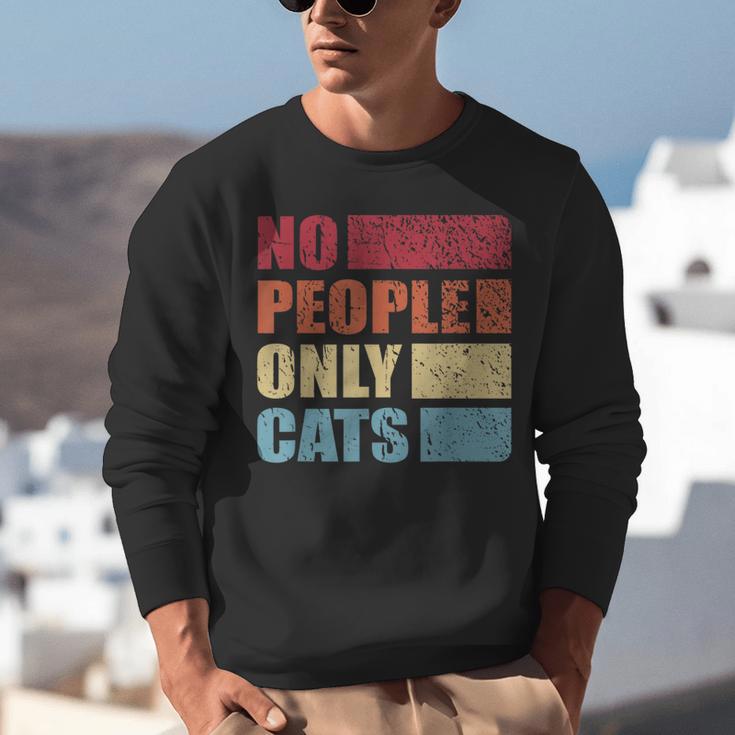 No People Only Cats Introvert Unisex Sweatshirt No People Only Cats Introvert Unisex Sweatshirt