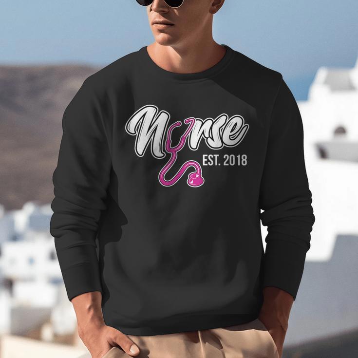 Nursing Graduation Nurse Est 2018 T-Shirt Unisex Sweatshirt