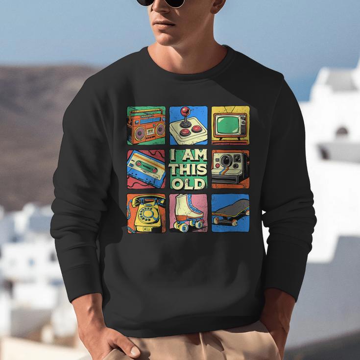 I Am This Old Retro Vintage Nostalgia 80s 90s Cassette Tape Unisex Sweatshirt