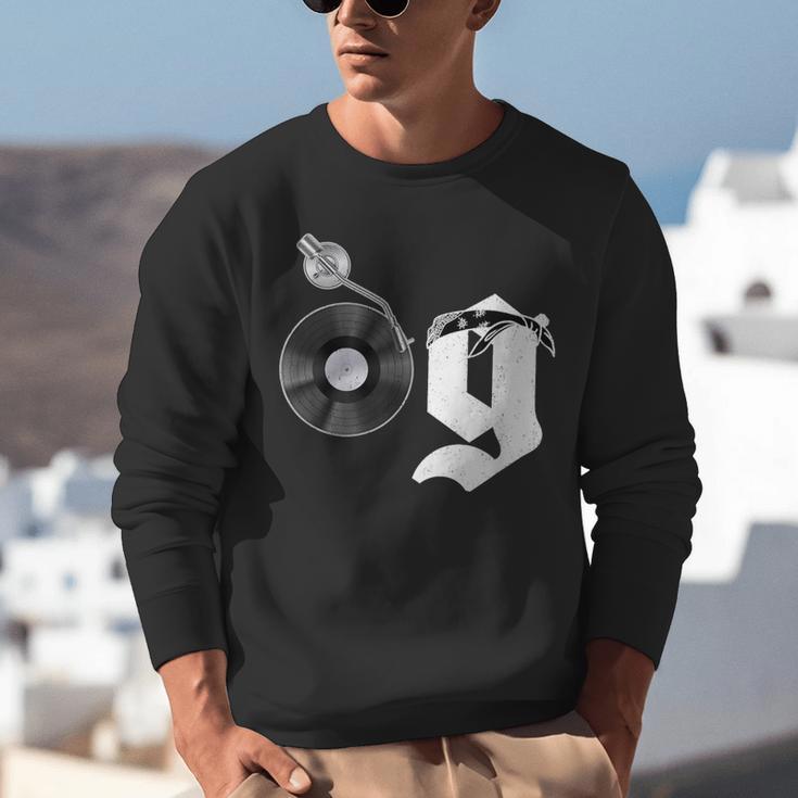 Old School Dad OG Hip Hop Head Vinyl Retro 80s90s Nostalgia Unisex Sweatshirt Old School Dad OG Hip Hop Head Vinyl Retro 80s90s Nostalgia Unisex Sweatshirt