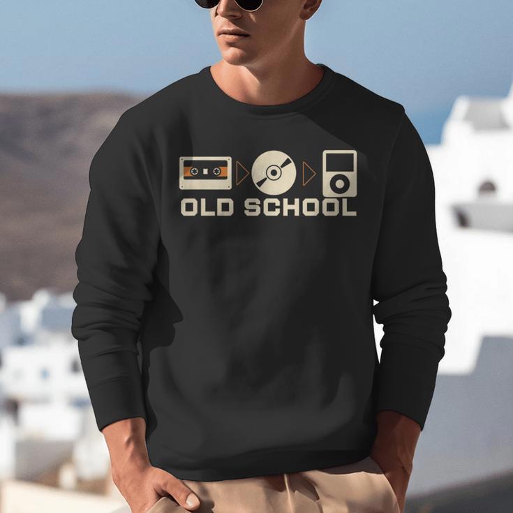 Old School Music Evolution Tape CD Retro Nostalgia Unisex Sweatshirt