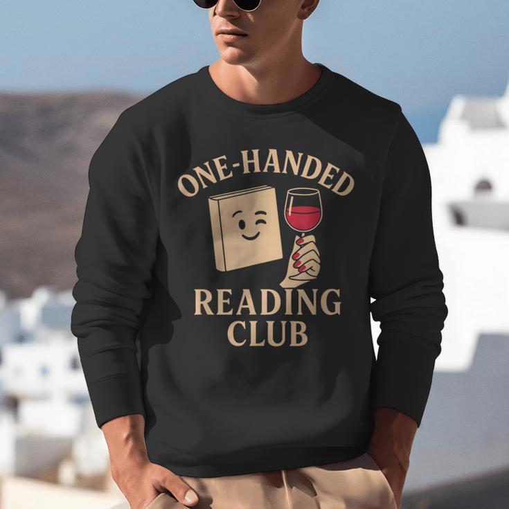 One-Handed Reading Club Smutty Book Lover Unisex Sweatshirt