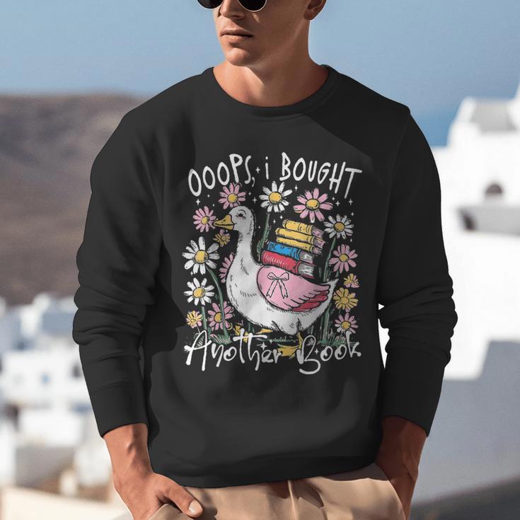 Oops I Bought Another Book Goose Bookish Unisex Sweatshirt