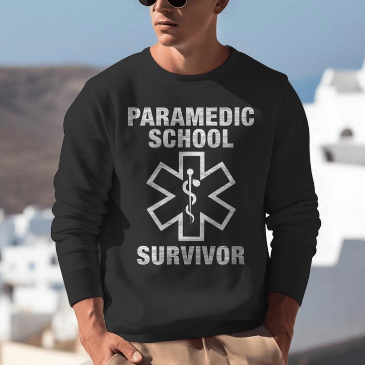 Paramedic School Survivor EMT-P Graduation Idea Unisex Sweatshirt