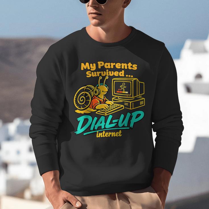 My Parents Survived Dial Up Internet Nostalgia 90s Unisex Sweatshirt My Parents Survived Dial Up Internet Nostalgia 90s Unisex Sweatshirt