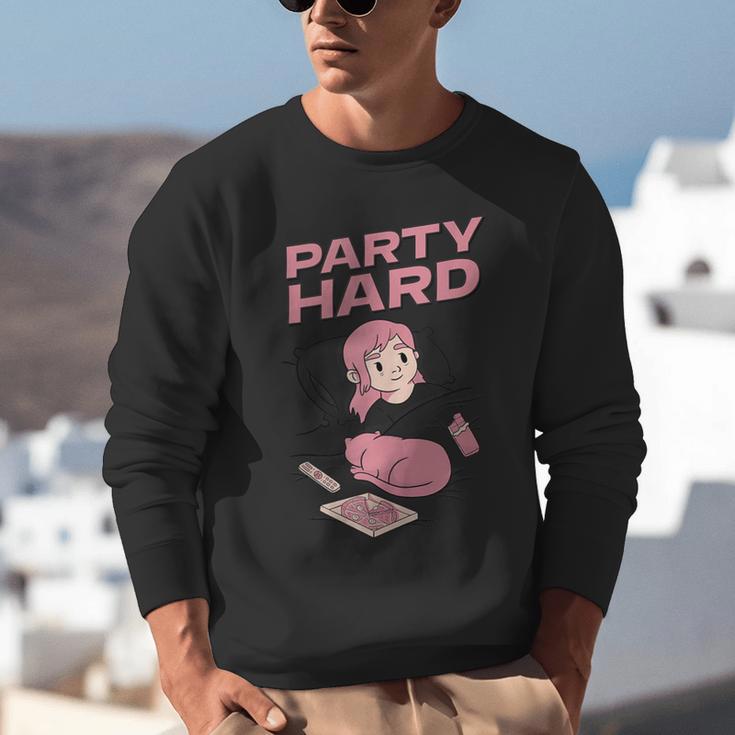 Party Hard Comfortable Stay At Home Introvert Unisex Sweatshirt Party Hard Comfortable Stay At Home Introvert Unisex Sweatshirt
