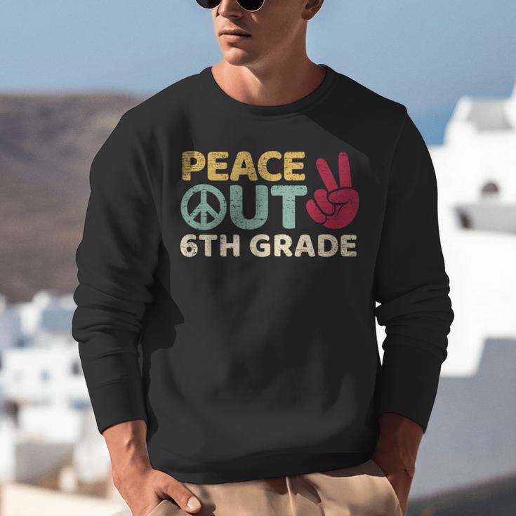 Peace Out 6th Grade Graduation Last Day Of School Unisex Sweatshirt