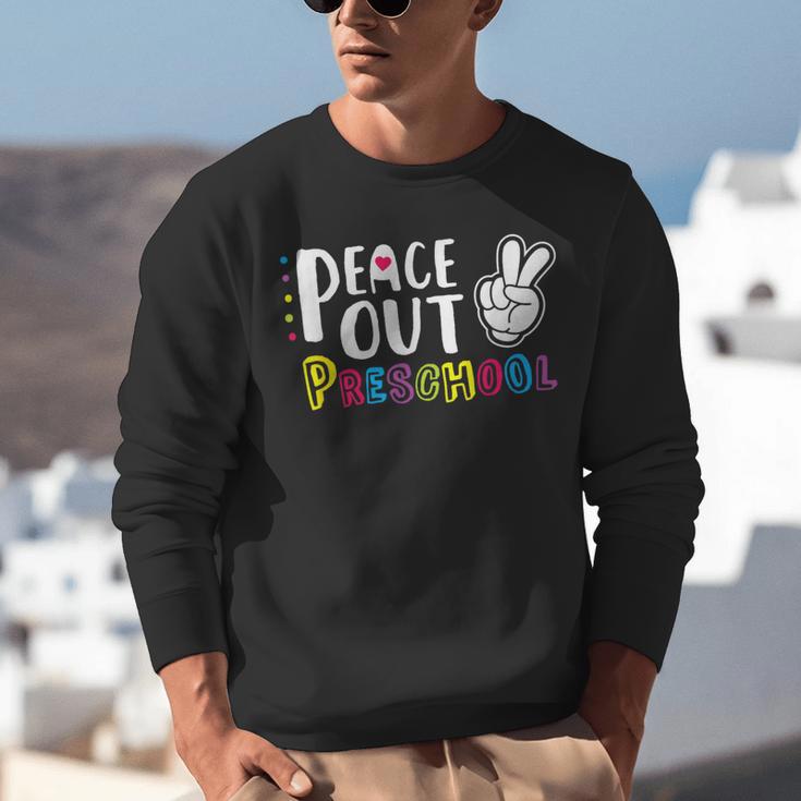 Peace Out PreschoolShirt Graduation Last Day Unisex Sweatshirt