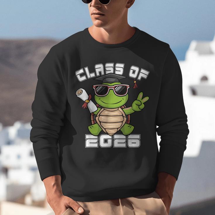 Peace Sign Hand Turtle Class Of 2026 Graduation Unisex Sweatshirt