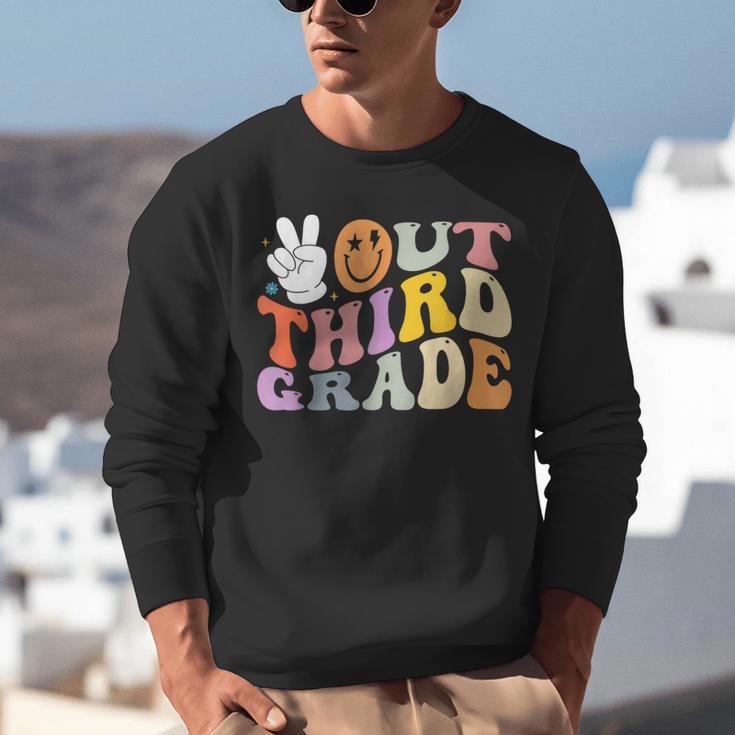 Peace Out Third 3rd Grade Graduation Graduate Class Of 2025 Unisex Sweatshirt