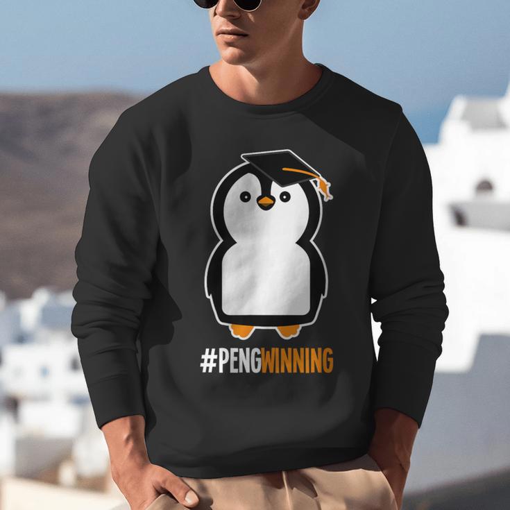 Penguin Graduation For Grads Hashtag Pengwinning Unisex Sweatshirt